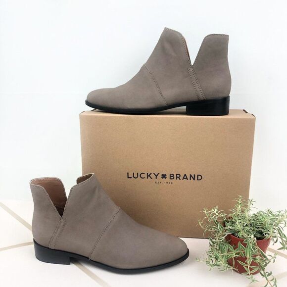 Lucky Brand Shoes - Lucky Brand Paramo Titanium Grant Nubuck Bootie